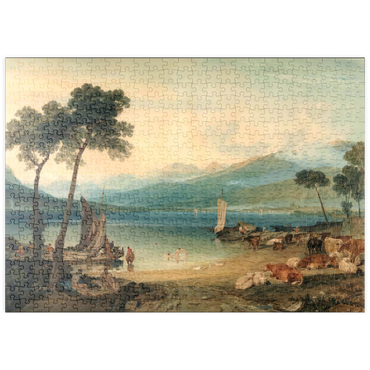 puzzleplate Lake Geneva and Mount Blanc 500 Puzzle