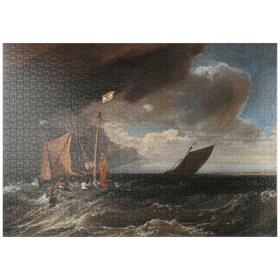Darstellung des Puzzle-Motivs Seascape with a Squall Coming Up – Puzzleteile: 1000