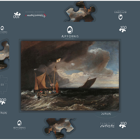Seascape with a Squall Coming Up 100 Puzzle Schachtel 3D Modell