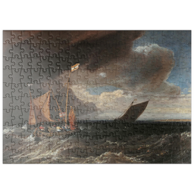 Darstellung des Puzzle Motivs Seascape with a Squall Coming Up - Puzzleteile: 200