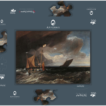 Seascape with a Squall Coming Up 200 Puzzle Schachtel 3D Modell