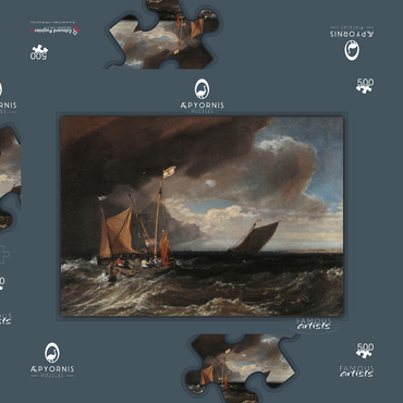 Seascape with a Squall Coming Up 500 Puzzle Schachtel 3D Modell