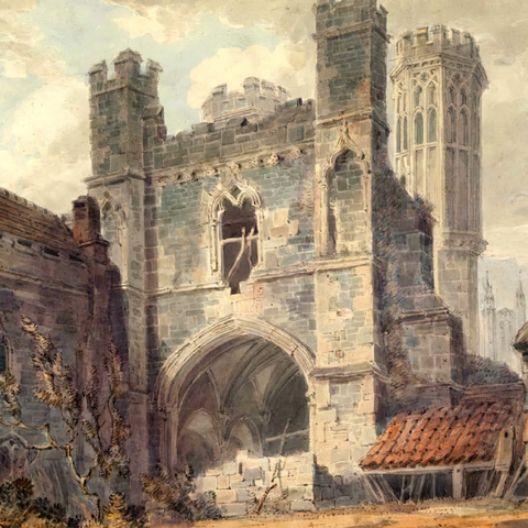 St. Augustine's Gate, Canterbury 100 Puzzle 3D Modell