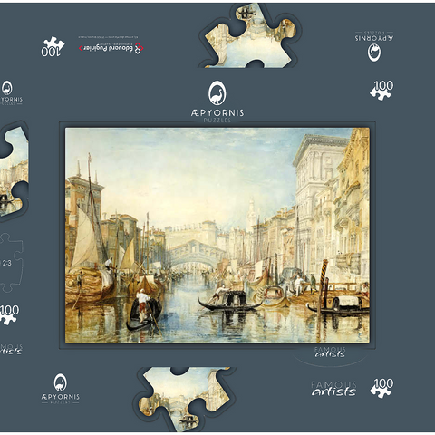 Venice: The Rialto 100 Puzzle Schachtel 3D Modell