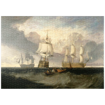 puzzleplate The Victory Returning from Trafalgar, in Three Positions 1000 Puzzle