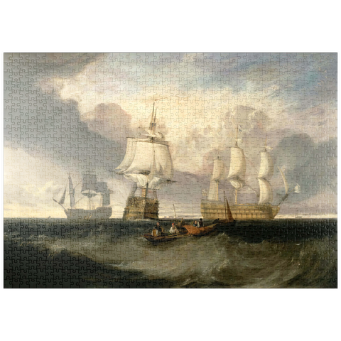 puzzleplate The Victory Returning from Trafalgar, in Three Positions 1000 Puzzle