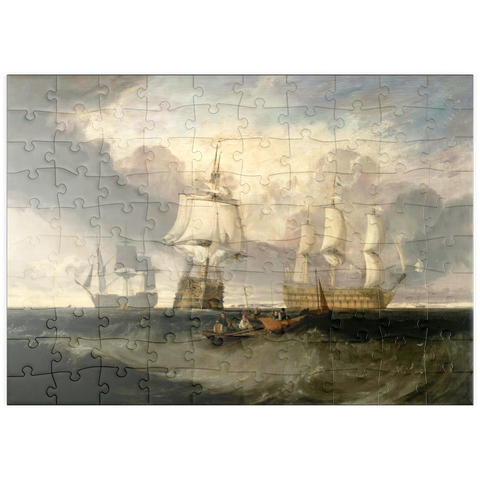 puzzleplate The Victory Returning from Trafalgar, in Three Positions 100 Puzzle