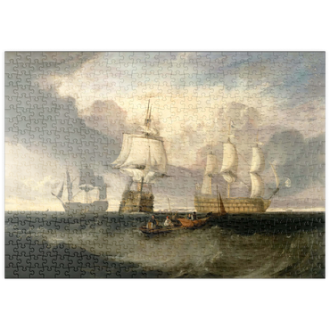 puzzleplate The Victory Returning from Trafalgar, in Three Positions 500 Puzzle