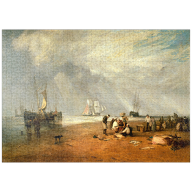 Darstellung des Puzzle-Motivs The Fish Market at Hastings Beach – Puzzleteile: 1000