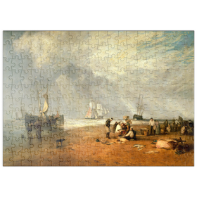 Darstellung des Puzzle-Motivs The Fish Market at Hastings Beach – Puzzleteile: 200