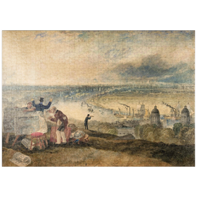 Darstellung des Puzzle-Motivs View of London from Greenwich – Puzzleteile: 1000