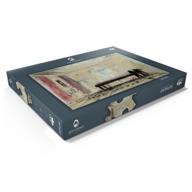 Darstellung des Puzzle Motivs The Billiard Players - Puzzleteile: 100