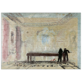 Darstellung des Puzzle Motivs The Billiard Players - Puzzleteile: 100