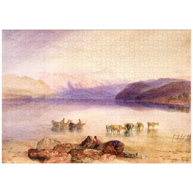 Darstellung des Puzzle-Motivs Joseph Mallord William Turner, Ullswater, Cumberland – Puzzleteile: 1000