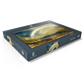 Darstellung des Puzzle Motivs Rainbow: A View on the Rhine from Dunkholder Vinyard, of Ostersprey and Feltzen below Bosnart - Puzzleteile: 200