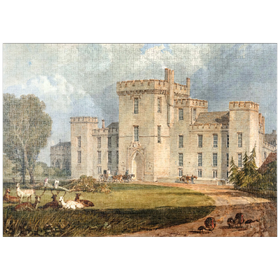 Darstellung des Puzzle-Motivs View of Hampton Court, Herefordshire, from the Northwest – Puzzleteile: 1000