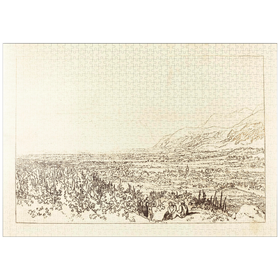 Darstellung des Puzzle Motivs Chain of Alps from Grenoble to Chamberi - Puzzleteile: 1000