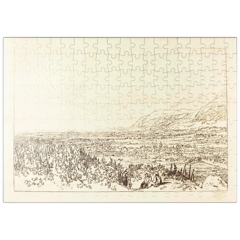 puzzleplate Chain of Alps from Grenoble to Chamberi 200 Puzzle