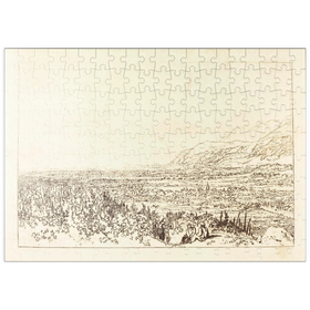 Darstellung des Puzzle Motivs Chain of Alps from Grenoble to Chamberi - Puzzleteile: 200