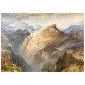 Darstellung des Puzzle Motivs Fort of L'Essillon, Val de la Maurienne, France - Puzzleteile: 1000