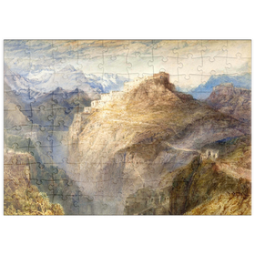 Darstellung des Puzzle Motivs Fort of L'Essillon, Val de la Maurienne, France - Puzzleteile: 100