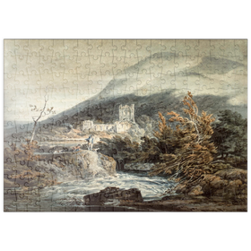 Darstellung des Puzzle Motivs Llanthony Abbey, Monmouthshire - Puzzleteile: 200