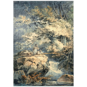 Darstellung des Puzzle Motivs The Angler - Puzzleteile: 1000