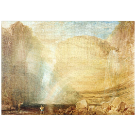 Darstellung des Puzzle Motivs High force, Fall of the Tees, Yorkshire - Puzzleteile: 1000