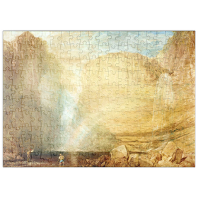 Darstellung des Puzzle Motivs High force, Fall of the Tees, Yorkshire - Puzzleteile: 200