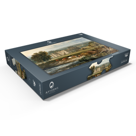 Alternative Darstellung des Puzzle-Motivs View of Hampton Court, Herefordshire, from the Southeast – Puzzleteile: 1000