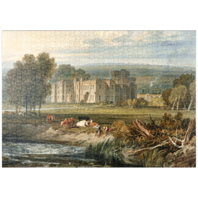Darstellung des Puzzle Motivs View of Hampton Court, Herefordshire, from the Southeast - Puzzleteile: 1000