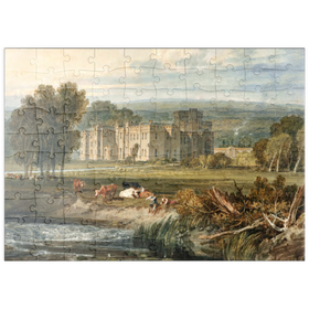 Darstellung des Puzzle Motivs View of Hampton Court, Herefordshire, from the Southeast - Puzzleteile: 100