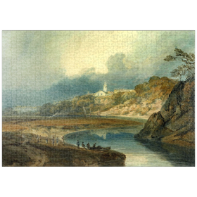 Darstellung des Puzzle Motivs Bridgnorth on the River Severn (Shropshire) - Puzzleteile: 1000