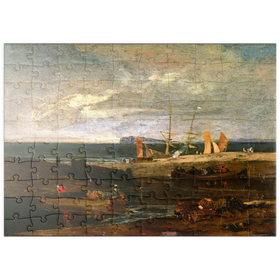 Darstellung des Puzzle Motivs A Scene on the English Coast - Puzzleteile: 100