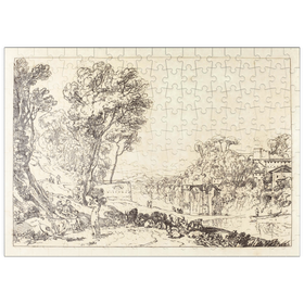 Darstellung des Puzzle-Motivs The Woman and Tambourine – Puzzleteile: 200