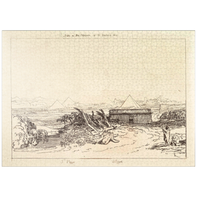 Darstellung des Puzzle Motivs Fifth Plague of Egypt (Liber Studiorum, part III, plate 16) - Puzzleteile: 1000