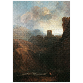 Darstellung des Puzzle Motivs Dolbadern Castle, North Wales - Puzzleteile: 1000