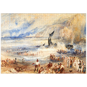 Darstellung des Puzzle Motivs The Whale on Shore - Puzzleteile: 1000