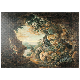 Darstellung des Puzzle-Motivs The Mouth of the Avon, near Bristol, seen from Cliffs below Clifton – Puzzleteile: 1000