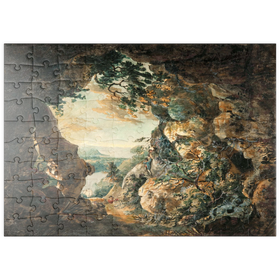 Darstellung des Puzzle Motivs The Mouth of the Avon, near Bristol, seen from Cliffs below Clifton - Puzzleteile: 100