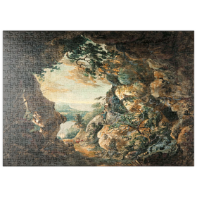 Darstellung des Puzzle-Motivs The Mouth of the Avon, near Bristol, seen from Cliffs below Clifton – Puzzleteile: 500