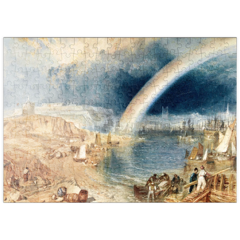 puzzleplate Plymouth with a Rainbow 200 Puzzle