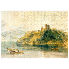 Darstellung des Puzzle Motivs Château de Rinkenberg, on the Lac de Brienz, Switzerland - Puzzleteile: 200