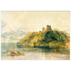 Darstellung des Puzzle-Motivs Château de Rinkenberg, on the Lac de Brienz, Switzerland – Puzzleteile: 500