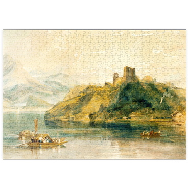 puzzleplate Château de Rinkenberg, on the Lac de Brienz, Switzerland 500 Puzzle