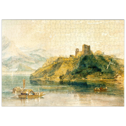 puzzleplate Château de Rinkenberg, on the Lac de Brienz, Switzerland 500 Puzzle
