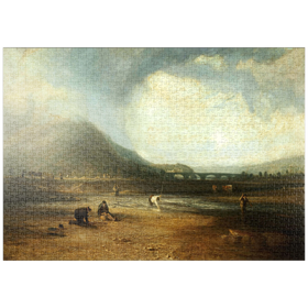 Darstellung des Puzzle Motivs The Trout Stream - Puzzleteile: 1000