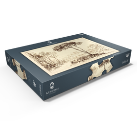 Alternative Darstellung des Puzzle-Motivs Scene in the Campagna – Puzzleteile: 1000