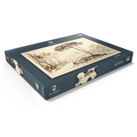 Darstellung des Puzzle Motivs Scene in the Campagna - Puzzleteile: 200