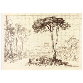 Darstellung des Puzzle Motivs Scene in the Campagna - Puzzleteile: 200